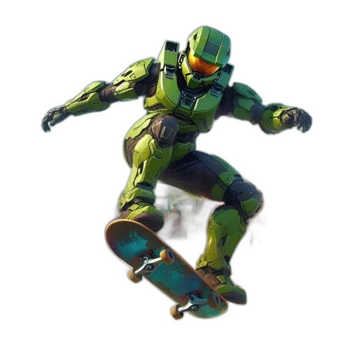 robot, weapon, concept art, 3d render, pixel art, comic book art, green, master transparent PNG cut-out
