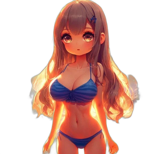 dress, hair, mask, robot, anime, 3d render, fantasy art, pixel art transparent PNG cut-out