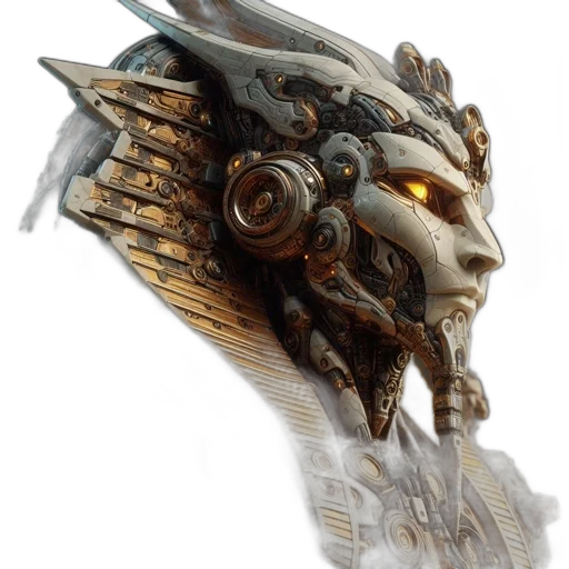 mask, jewelry, face, dragon, concept art, fantasy art, 3d render, photorealistic transparent PNG cut-out