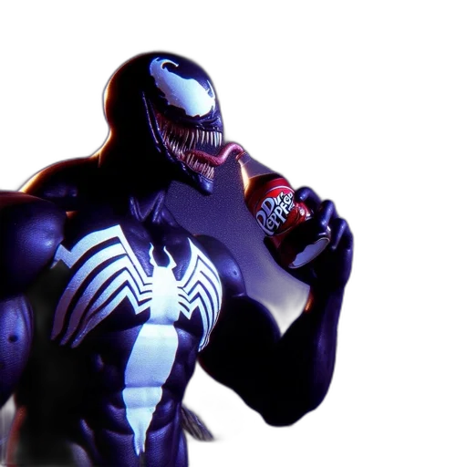 bottle, concept art, 3d render, comic book art, powerful, figure, spider, emblem transparent PNG cut-out