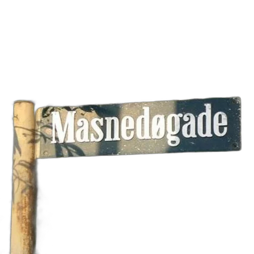 sword, staff, weapon, 3d render, street, sign, denmark, reads transparent PNG cut-out