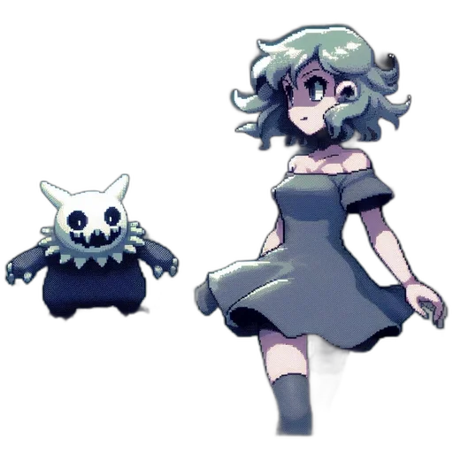 creature, dress, mask, animal, concept art, pixel art, watercolor, fantasy art transparent PNG cut-out