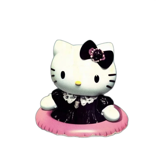 animal, 3d render, concept art, pixel art, anthropomorphic, hello, kitty, floats transparent PNG cut-out