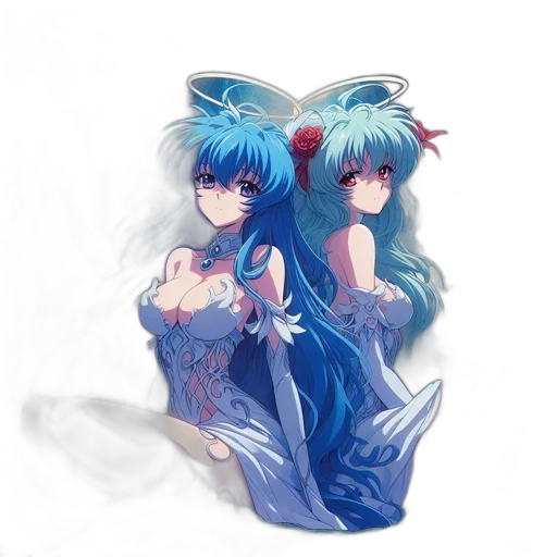 dress, mask, crown, anime, concept art, pixel art, fantasy art, underwater transparent PNG cut-out