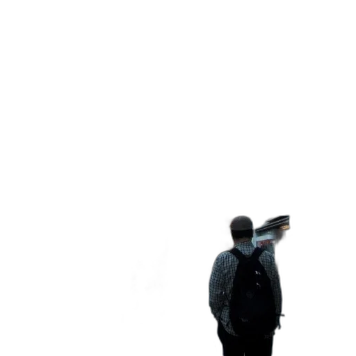 jacket, staff, umbrella, robot, concept art, 3d render, photorealistic, pixel art transparent PNG cut-out