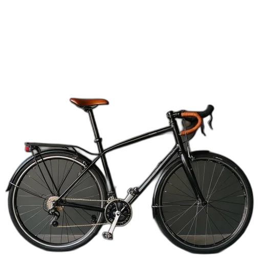 3d render, photorealistic, bike, leather transparent PNG cut-out