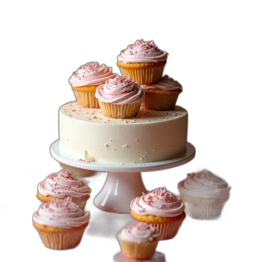 food, crown, 3d render, photorealistic transparent PNG cut-out
