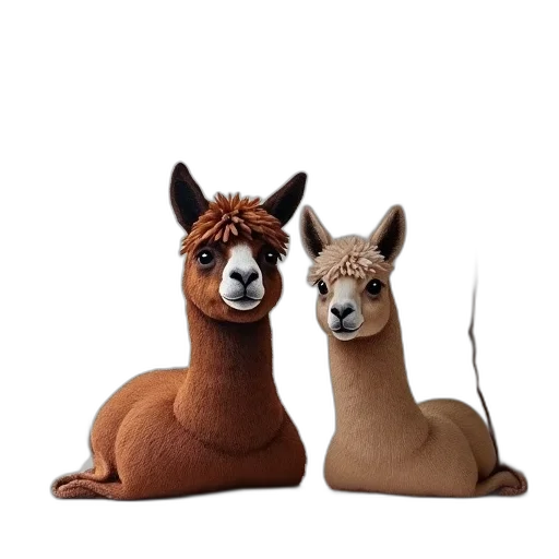 animal, furniture, 3d render, concept art, photorealistic, forest, pillow, pair transparent PNG cut-out