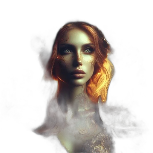 face, mask, dress, jewelry, fantasy art, photorealistic, concept art, comic book art transparent PNG cut-out