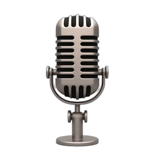 staff, old, microphone, style transparent PNG cut-out