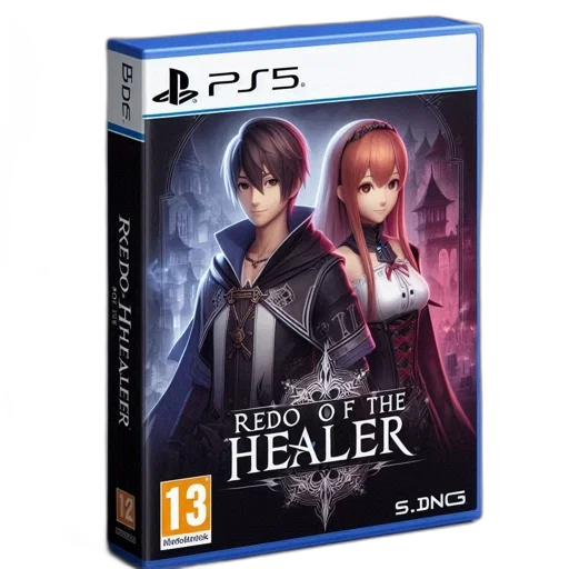 3d render, playstation, game, case, features, title, redo, healer transparent PNG cut-out