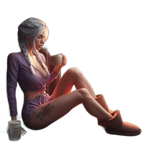 dress, concept art, 3d render, fantasy art, pixel art, inside, rustic, cabin transparent PNG cut-out