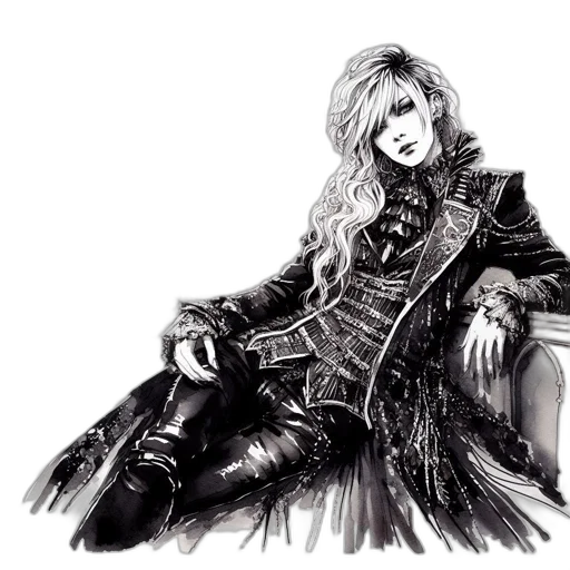 jacket, sword, fantasy art, concept art, photorealistic, pencil sketch, illustrated, man transparent PNG cut-out