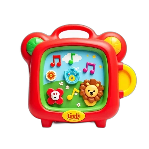 red, children, toy, colorful, screen, featuring, various, animal transparent PNG cut-out