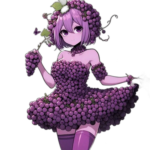 dress, flower, creature, staff, pixel art, concept art, anime, fantasy art transparent PNG cut-out