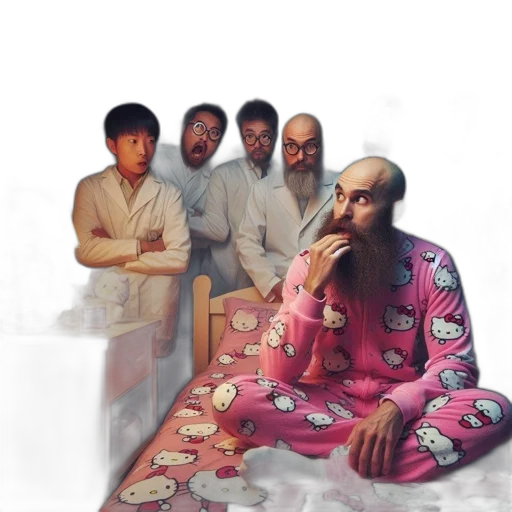 furniture, jacket, face, staff, vaporwave, concept art, pixel art, oil painting transparent PNG cut-out
