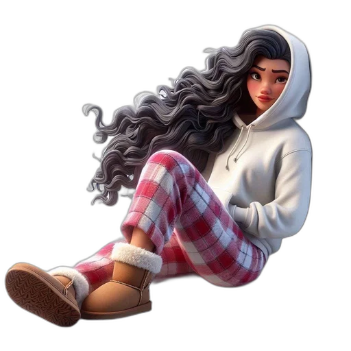hair, jacket, cartoon, concept art, pixel art, fantasy art, snow, animated transparent PNG cut-out