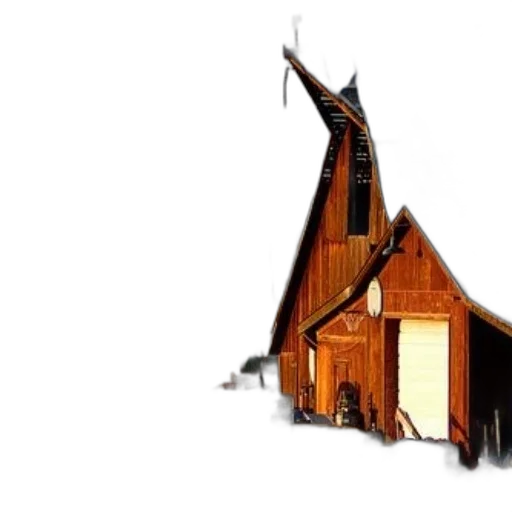 building, concept art, 3d render, photorealistic, rustic, barn, blue, roof transparent PNG cut-out