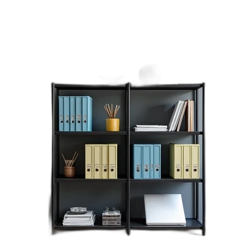 furniture, modern, office, space, gray, wall, black, metal transparent PNG cut-out
