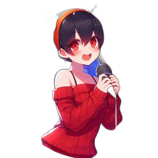 staff, hat, creature, dress, anime, pixel art, concept art, cartoon transparent PNG cut-out