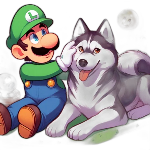 animal, watercolor, pixel art, concept art, fantasy art, green, monochrome, pastel transparent PNG cut-out