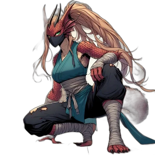 dragon, fantasy art, concept art, anime, pixel art, red, dark, monochrome transparent PNG cut-out