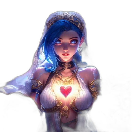 dress, crown, jewelry, robot, fantasy art, concept art, anime, pixel art transparent PNG cut-out