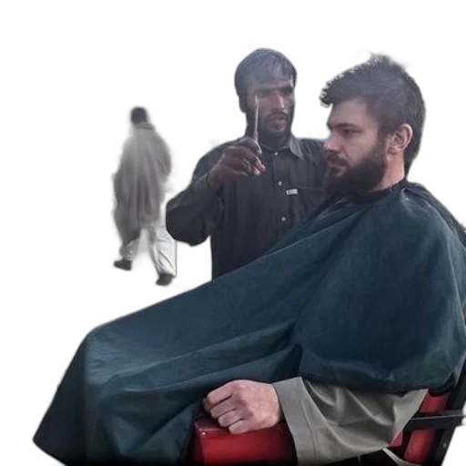hair, jacket, staff, umbrella, concept art, photorealistic, cyberpunk, rain transparent PNG cut-out