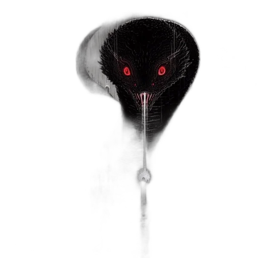creature, mask, umbrella, animal, concept art, fantasy art, comic book art, watercolor transparent PNG cut-out