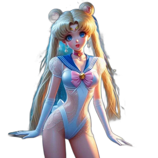 concept art, anime, fantasy art, comic book art, sailor, moon, character, waterfront transparent PNG cut-out