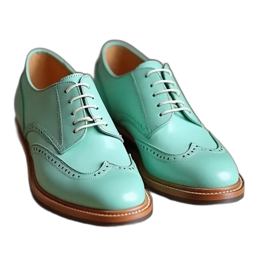 shoes, 3d render, photorealistic, green transparent PNG cut-out