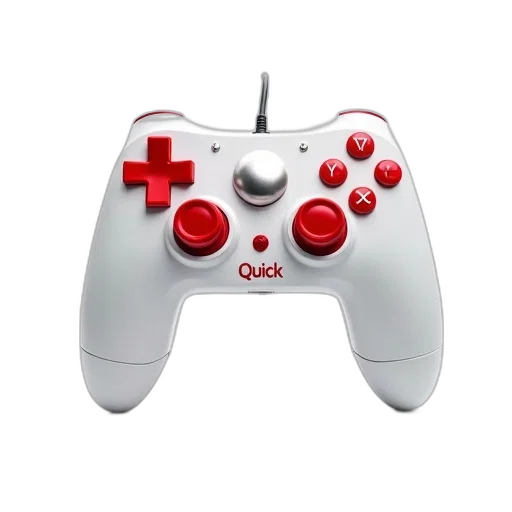 3d render, photorealistic, white, red, remote, control, sleek, design transparent PNG cut-out