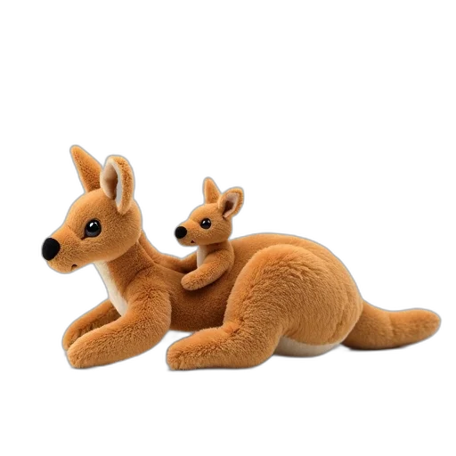 animal, creature, dragon, furniture, 3d render, plush, toy, kangaroo transparent PNG cut-out