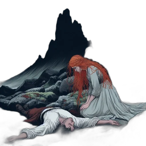 dress, concept art, fantasy art, comic book art transparent PNG cut-out