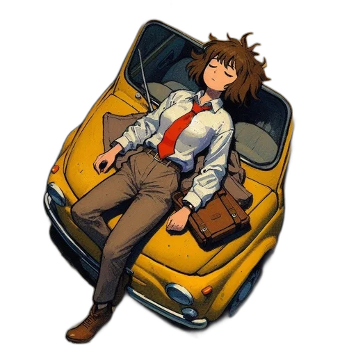 car, jacket, robot, furniture, concept art, anime, pixel art, cartoon transparent PNG cut-out