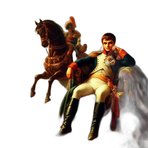 sword, staff, concept art, fantasy art, 3d render, photorealistic, napoleon, bonaparte transparent PNG cut-out