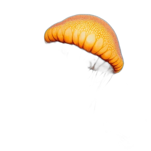 umbrella, hair, creature, food, 3d render, photorealistic, concept art, underwater transparent PNG cut-out