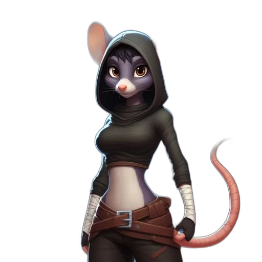staff, jacket, animal, hat, concept art, fantasy art, 3d render, comic book art transparent PNG cut-out