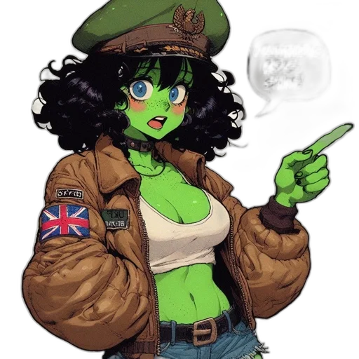 jacket, weapon, staff, hat, comic book art, cartoon, concept art, anime transparent PNG cut-out