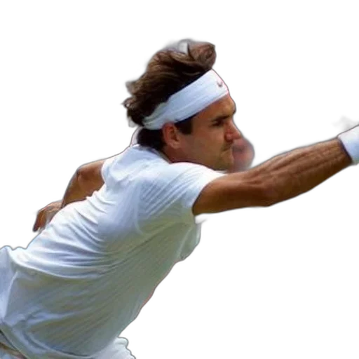 hair, tennis, player, action, wearing, white, shirt, headband transparent PNG cut-out