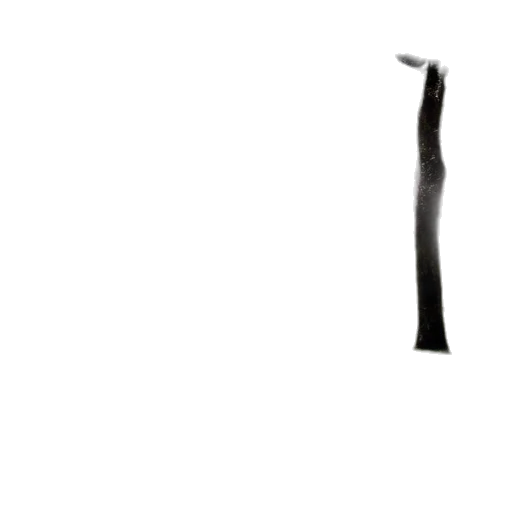 sword, staff, weapon, hair, 3d render, photorealistic, concept art, monochrome transparent PNG cut-out