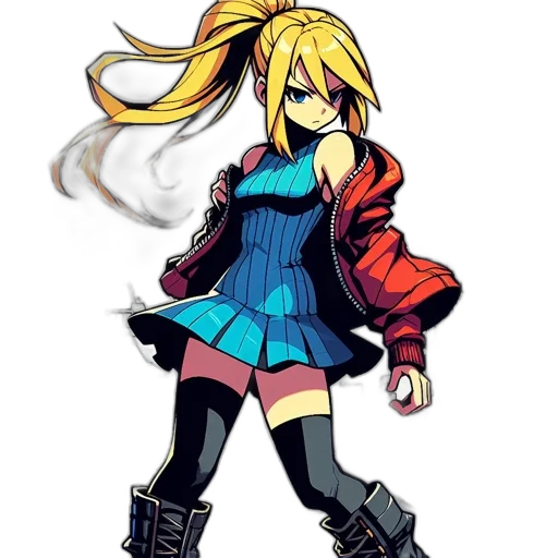 jacket, dress, concept art, pixel art, anime, cartoon, dark, monochrome transparent PNG cut-out