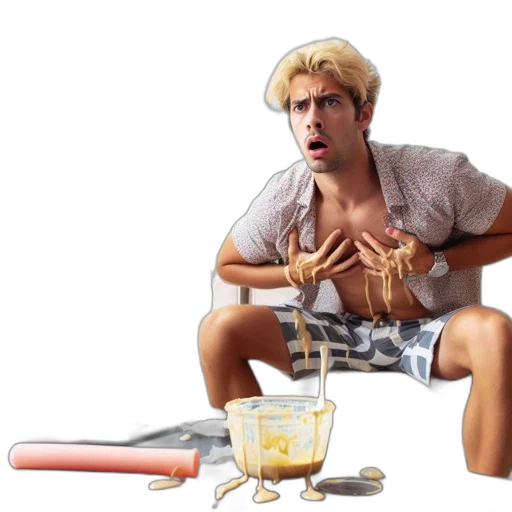 food, furniture, staff, hair, concept art, 3d render, photorealistic, cartoon transparent PNG cut-out