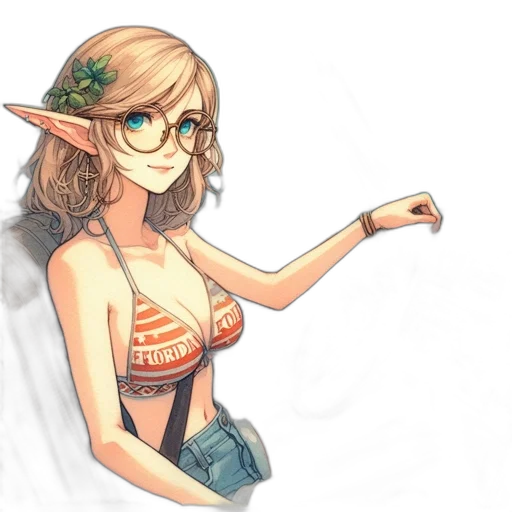 dress, staff, fantasy art, concept art, watercolor, pixel art, green, pastel transparent PNG cut-out
