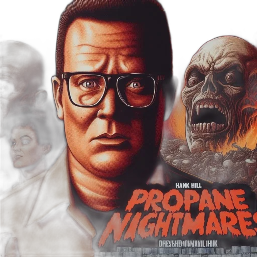 concept art, comic book art, propane, nightmares, poster, featuring, distressed, man transparent PNG cut-out