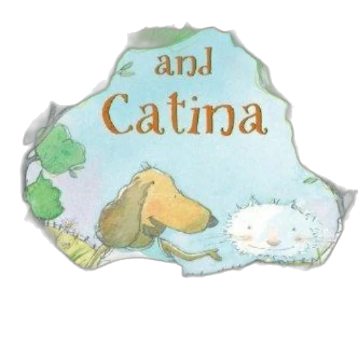 cover, houndsley, catina, features, whimsical, illustration, dog, cat transparent PNG cut-out