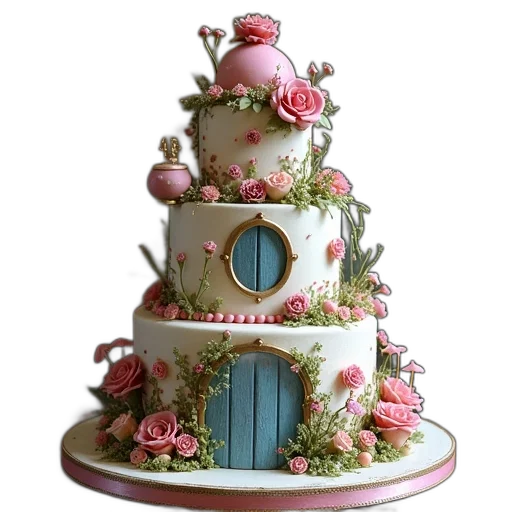 3d render, photorealistic, pastel, cake transparent PNG cut-out