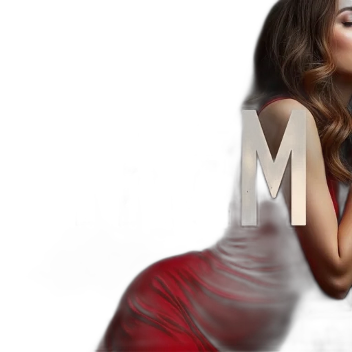 dress, photorealistic, second, image, close-up, woman, face, upper transparent PNG cut-out