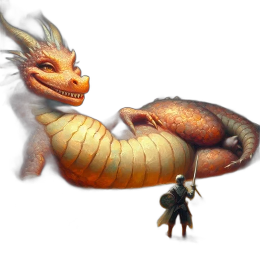 dragon, creature, animal, staff, concept art, fantasy art, 3d render, pixel art transparent PNG cut-out