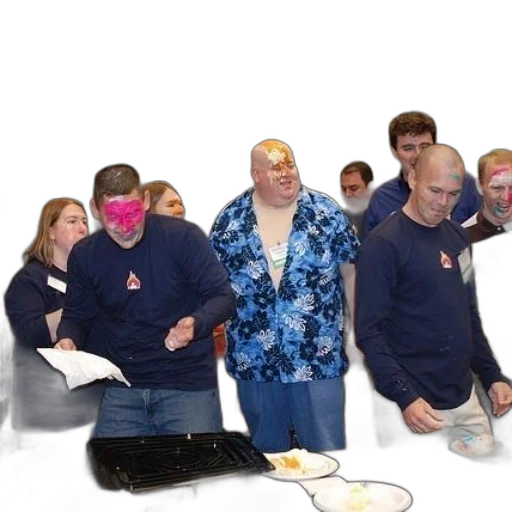 staff, jacket, mask, food, fire, group, people, face transparent PNG cut-out
